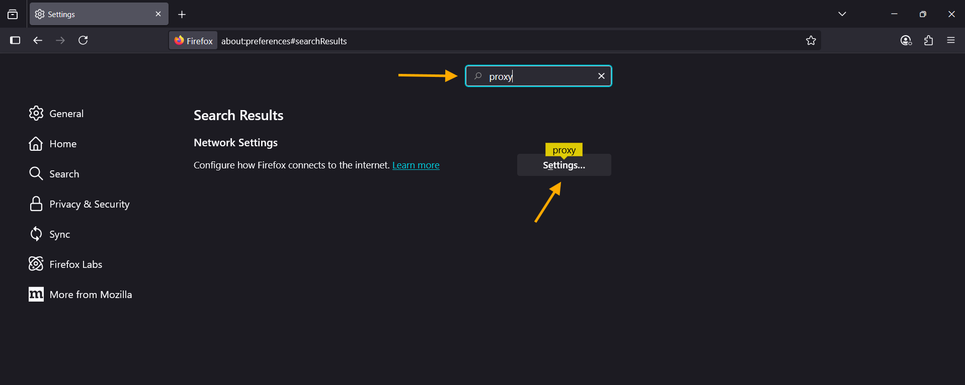 Interface Firefox