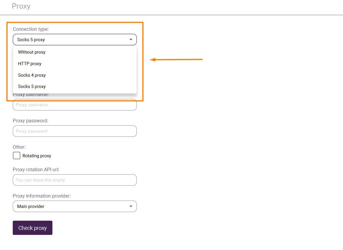 Incognition Browser interface