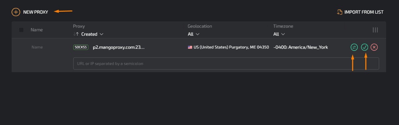 Adding a new proxy