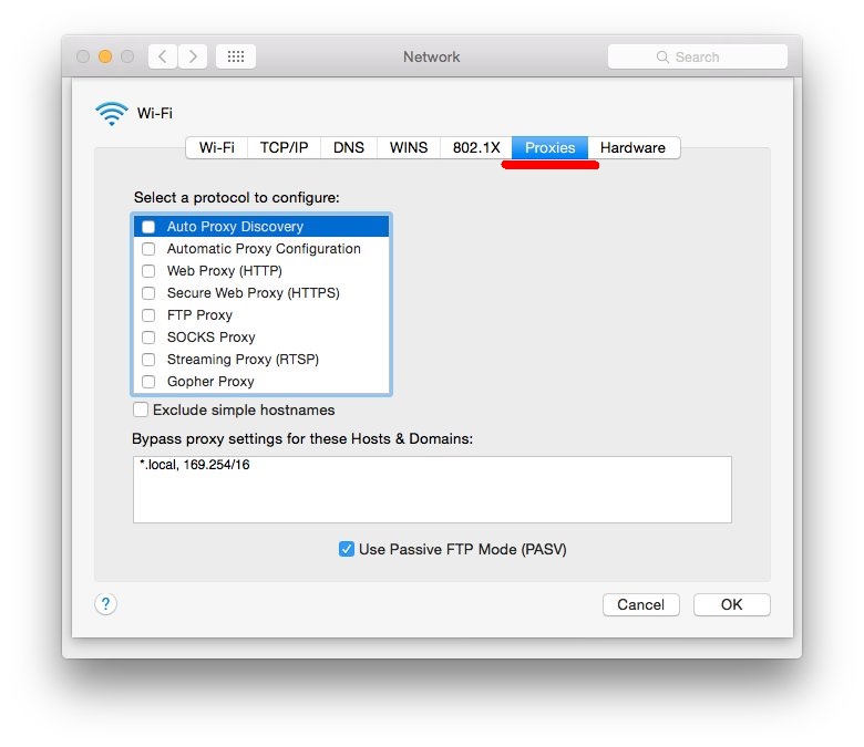 Интерфейс macOS