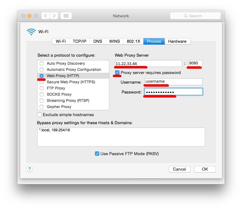 Интерфейс macOS