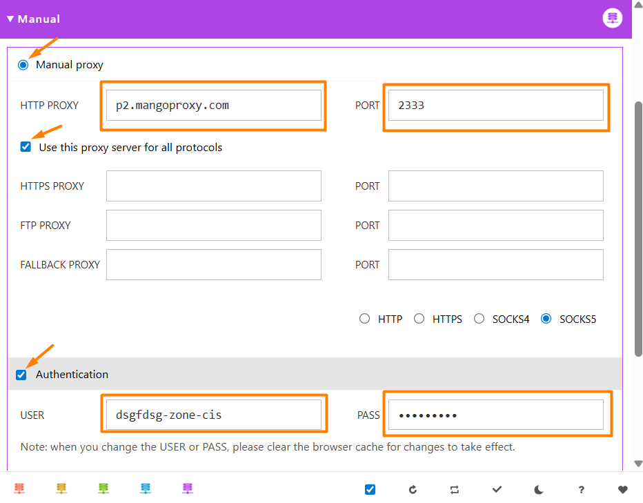 Interface Proxy Switcher