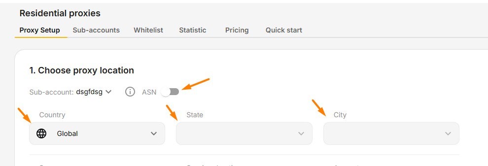 Choose targeting